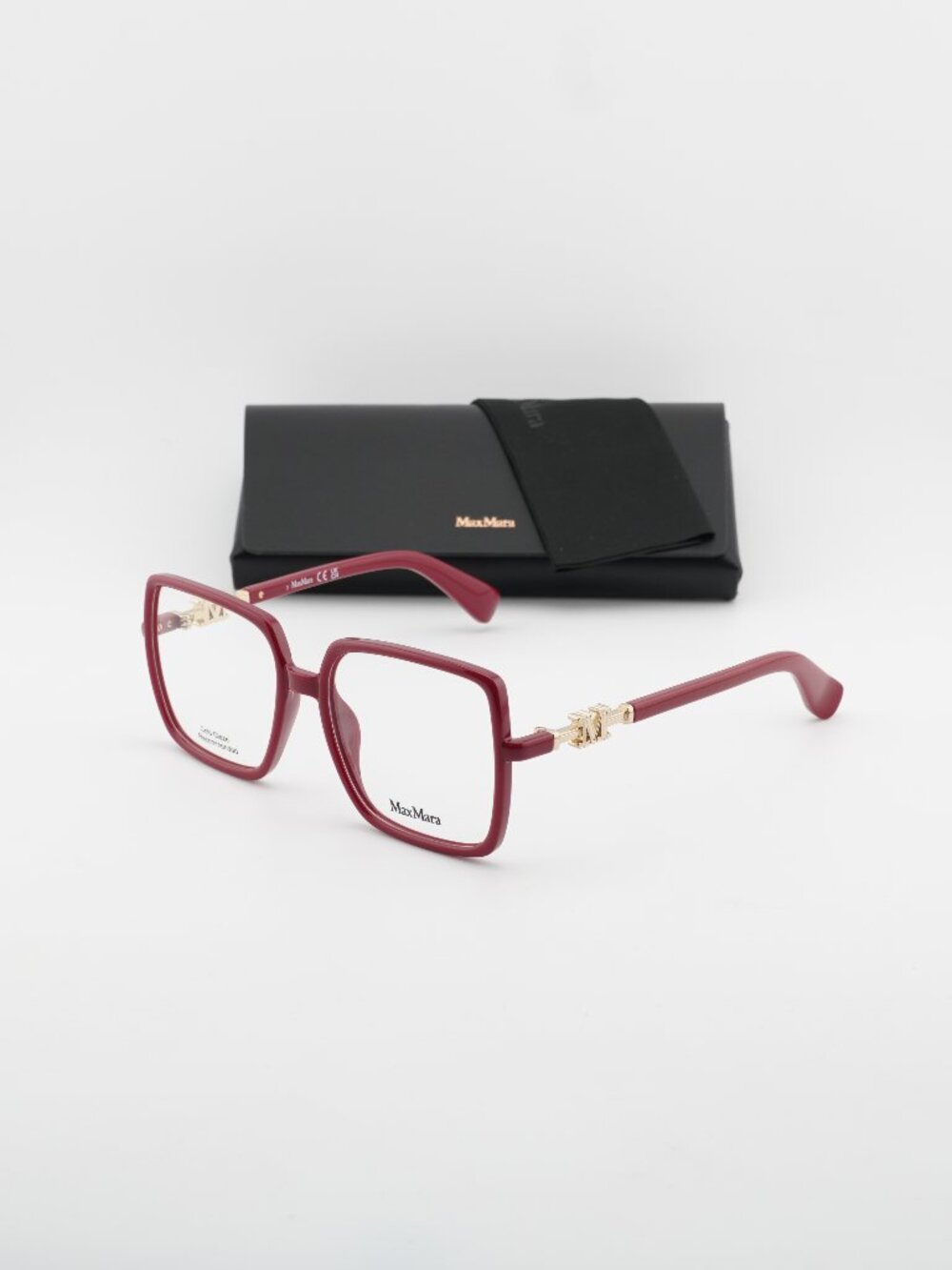 Max Mara MM5108-H 075 Square Eyeglasses - Fuchsia / Gold 55mm